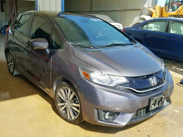 3HGGK5H8XFM743370 - 2015 HONDA FIT EX GRAY photo 1