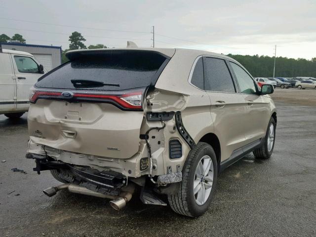 2FMPK3J88JBB27895 - 2018 FORD EDGE SEL GOLD photo 4