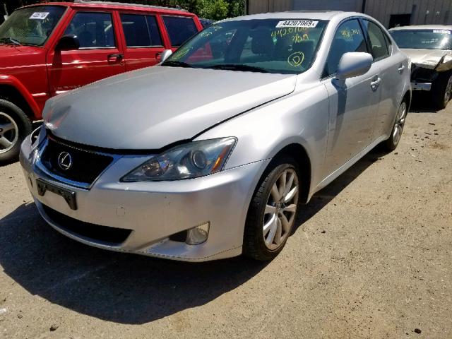 JTHCK262275012805 - 2007 LEXUS IS 250 SILVER photo 2