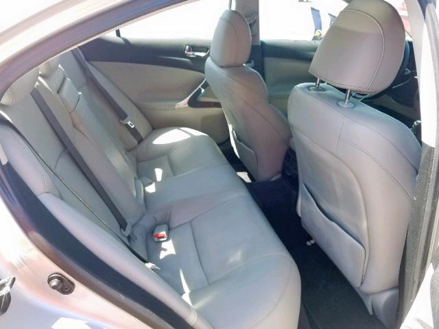 JTHCK262275012805 - 2007 LEXUS IS 250 SILVER photo 6