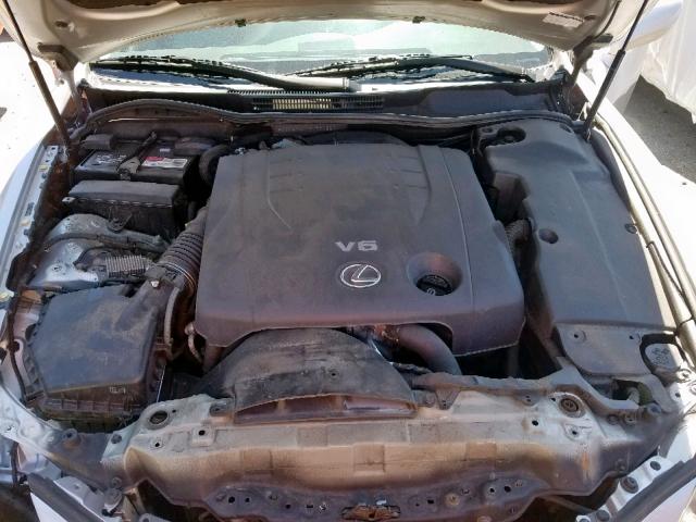 JTHCK262275012805 - 2007 LEXUS IS 250 SILVER photo 7