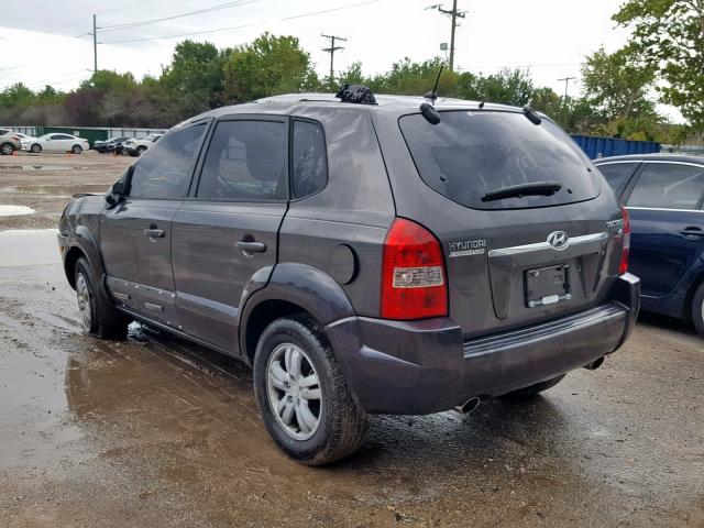 KM8JN12D47U482479 - 2007 HYUNDAI TUCSON SE CHARCOAL photo 3