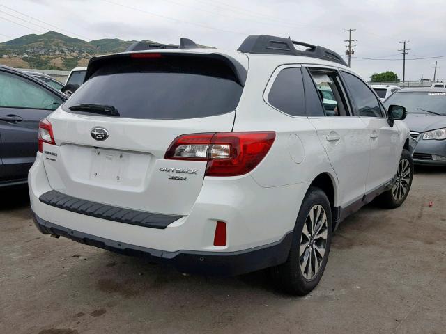 4S4BSENC6H3283819 - 2017 SUBARU OUTBACK 3. WHITE photo 4