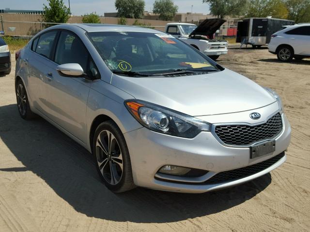 KNAFZ4A89E5235452 - 2014 KIA FORTE EX SILVER photo 1