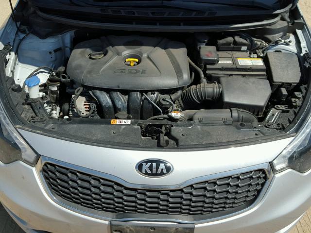 KNAFZ4A89E5235452 - 2014 KIA FORTE EX SILVER photo 7