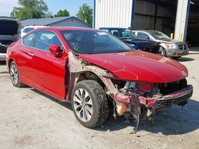 1HGCT1B83EA002521 - 2014 HONDA ACCORD EXL RED photo 1