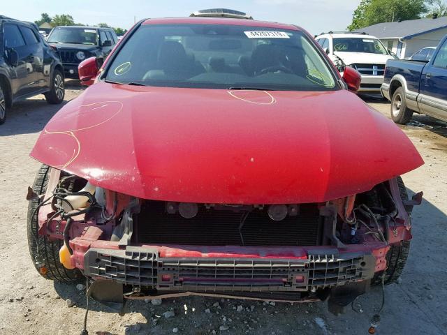 1HGCT1B83EA002521 - 2014 HONDA ACCORD EXL RED photo 9