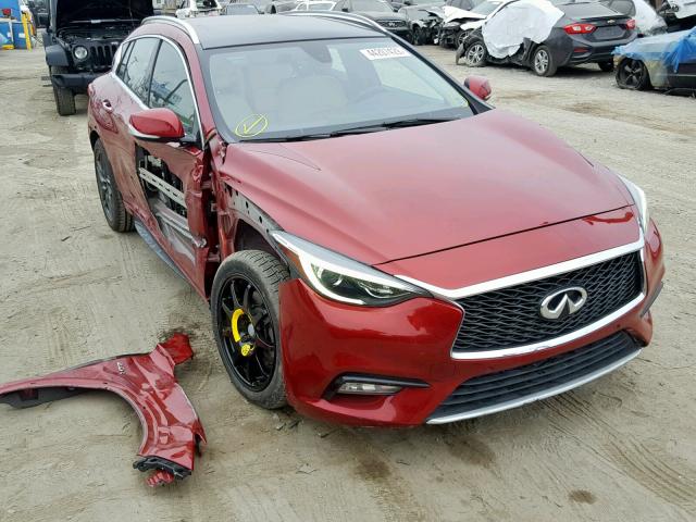 SJKCH5CP6HA028156 - 2017 INFINITI QX30 BASE BURGUNDY photo 1