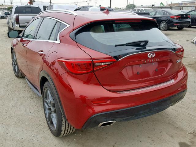 SJKCH5CP6HA028156 - 2017 INFINITI QX30 BASE BURGUNDY photo 3