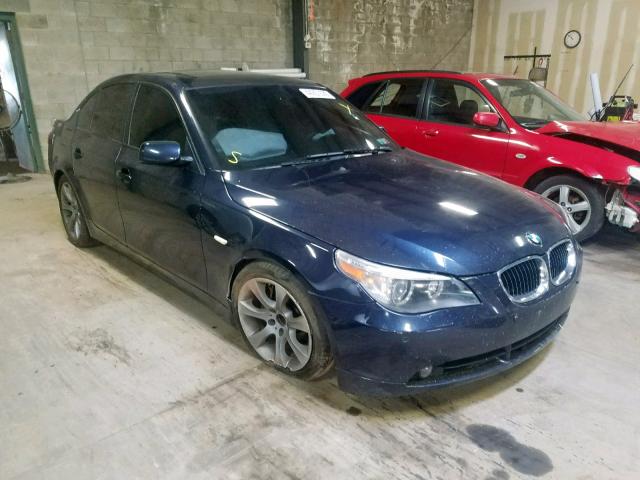 WBANB53566CP00968 - 2006 BMW 550 I BLUE photo 1