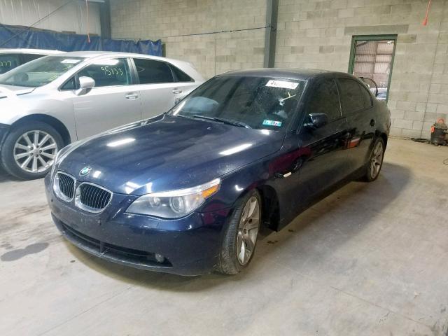 WBANB53566CP00968 - 2006 BMW 550 I BLUE photo 2