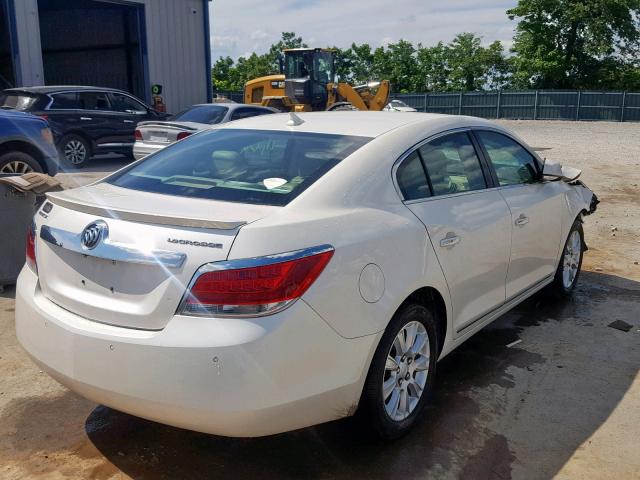 1G4GD5GR2CF314587 - 2012 BUICK LACROSSE P WHITE photo 4