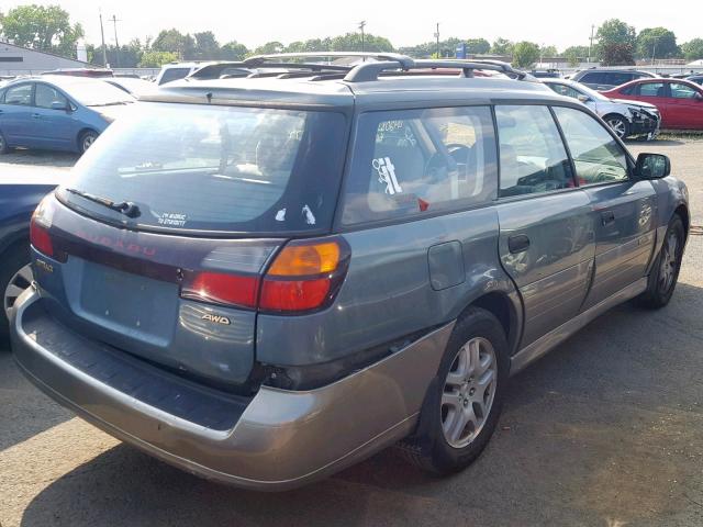 4S3BH665427620366 - 2002 SUBARU LEGACY OUT GREEN photo 4