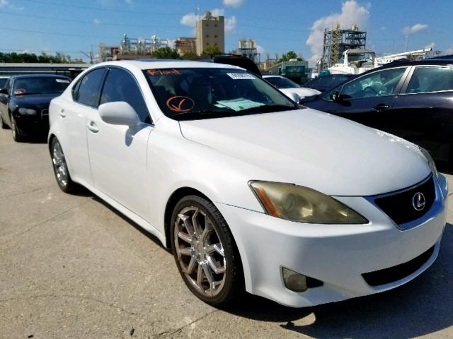 JTHBK262282066166 - 2008 LEXUS IS 250 WHITE photo 1