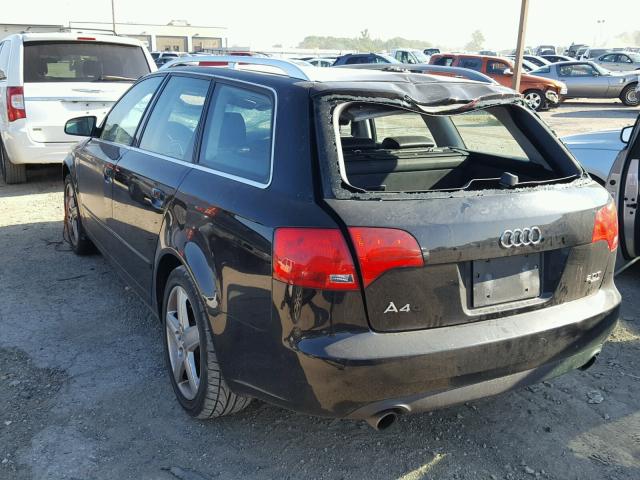 WAUKF78E25A523454 - 2005 AUDI A4 2.0T AV BLACK photo 3