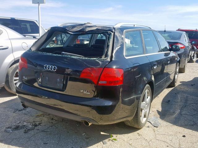 WAUKF78E25A523454 - 2005 AUDI A4 2.0T AV BLACK photo 4