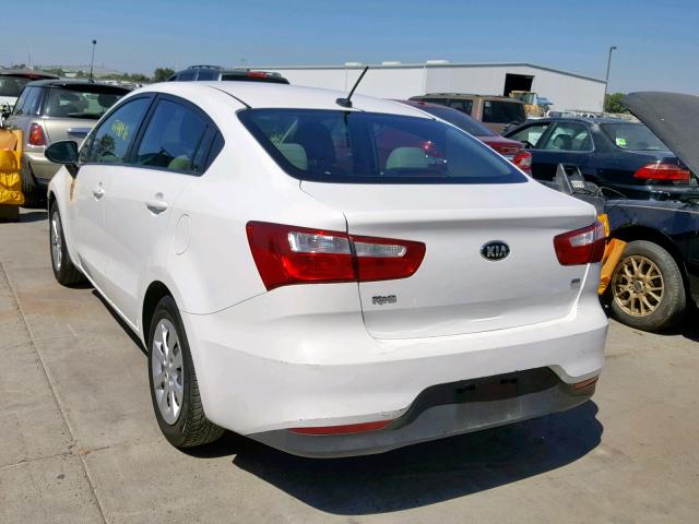 KNADM4A34G6559710 - 2016 KIA RIO LX WHITE photo 3