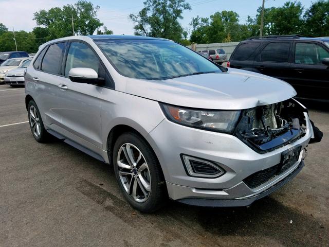 2FMTK3AP6FBB04161 - 2015 FORD EDGE SPORT SILVER photo 1