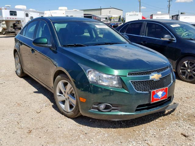 1G1P75SZ0E7233290 - 2014 CHEVROLET CRUZE GREEN photo 1