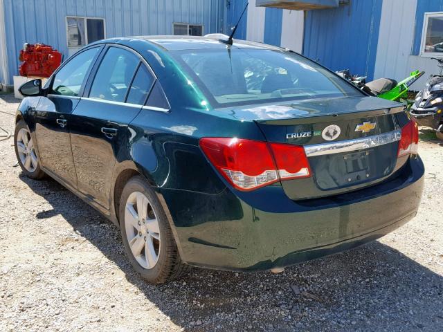 1G1P75SZ0E7233290 - 2014 CHEVROLET CRUZE GREEN photo 3