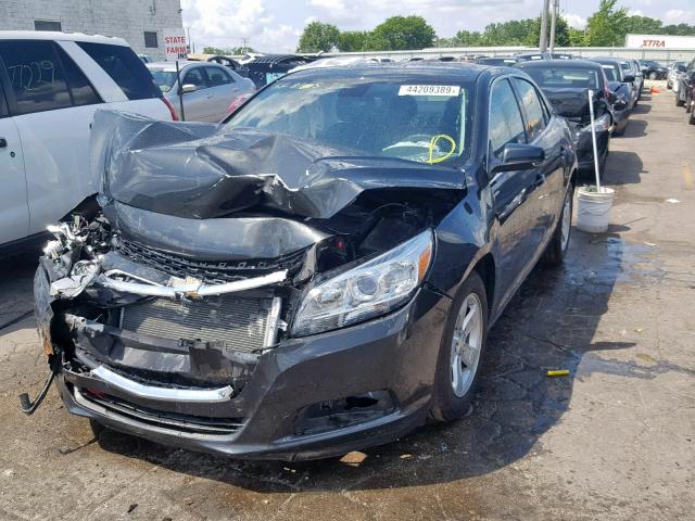 1G11C5SL0FF270957 - 2015 CHEVROLET MALIBU 1LT BLACK photo 2