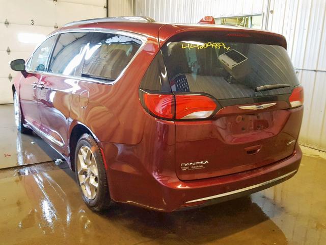 2C4RC1GG7HR670007 - 2017 CHRYSLER PACIFICA L RED photo 3