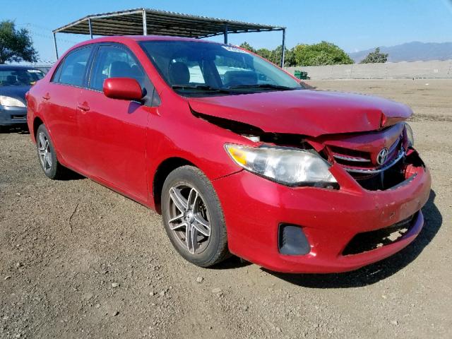 2T1BU4EE2DC939266 - 2013 TOYOTA COROLLA BA RED photo 1