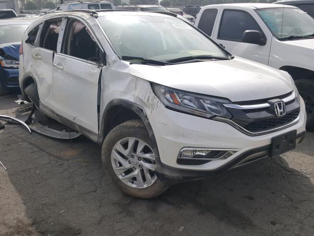 5J6RM3H7XFL014729 - 2015 HONDA CR-V EXL WHITE photo 1