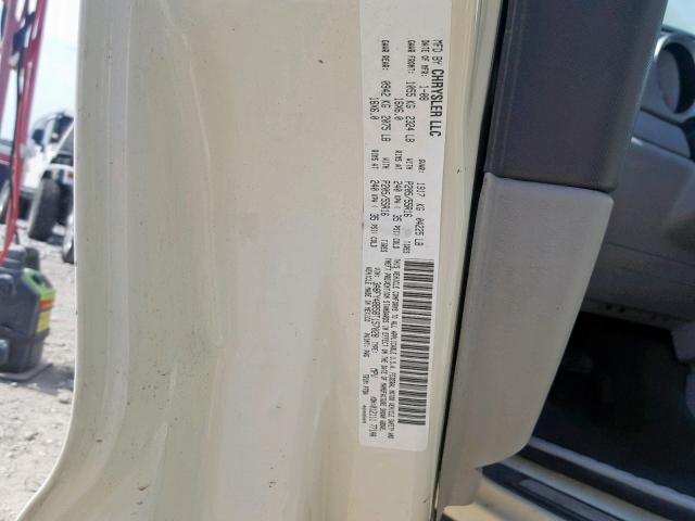 3A8FY48B58T157028 - 2008 CHRYSLER PT CRUISER CREAM photo 10