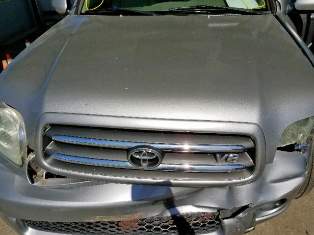 5TDBT48A14S218763 - 2004 TOYOTA SEQUOIA LI SILVER photo 7