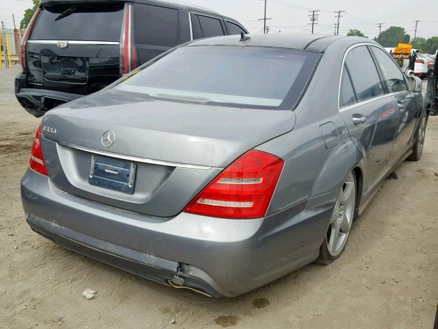 WDDNG7DB9DA515350 - 2013 MERCEDES-BENZ S 550 GRAY photo 4