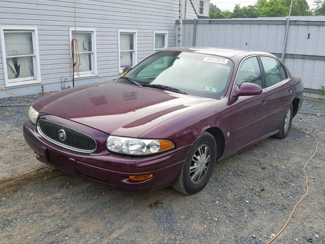 1G4HP52K54U160962 - 2004 BUICK LESABRE CU BURGUNDY photo 2