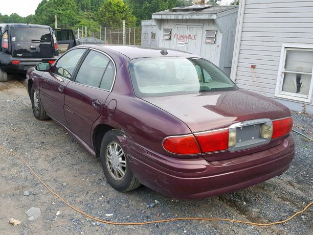 1G4HP52K54U160962 - 2004 BUICK LESABRE CU BURGUNDY photo 3