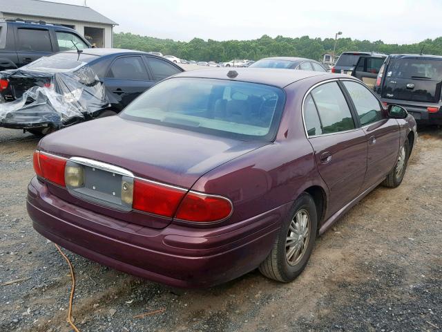 1G4HP52K54U160962 - 2004 BUICK LESABRE CU BURGUNDY photo 4