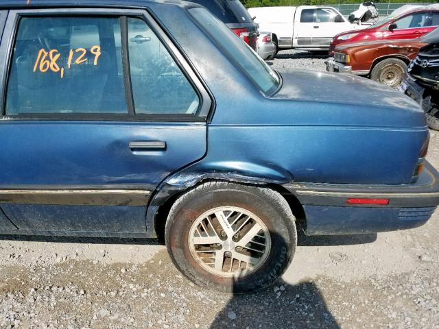 1G2JB51K9K7540358 - 1989 PONTIAC SUNBIRD LE BLUE photo 9