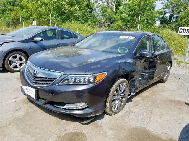 JH4KC1F9XHC000110 - 2017 ACURA RLX ADVANC GRAY photo 2