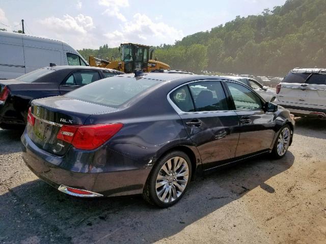 JH4KC1F9XHC000110 - 2017 ACURA RLX ADVANC GRAY photo 4