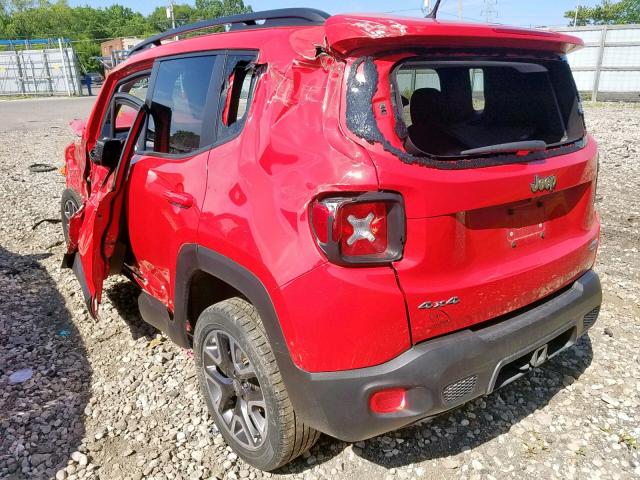 ZACCJBBB4HPF44897 - 2017 JEEP RENEGADE L RED photo 3