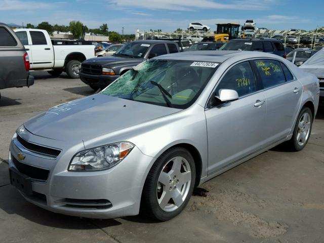 1G1ZD5E71AF225419 - 2010 CHEVROLET MALIBU 2LT SILVER photo 2