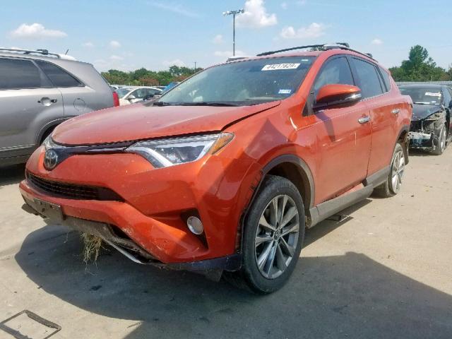 2T3YFREV9GW289475 - 2016 TOYOTA RAV4 LIMIT ORANGE photo 2