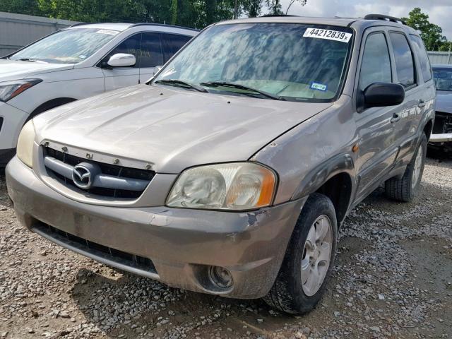 4F2YU091X1KM21880 - 2001 MAZDA TRIBUTE LX BROWN photo 2