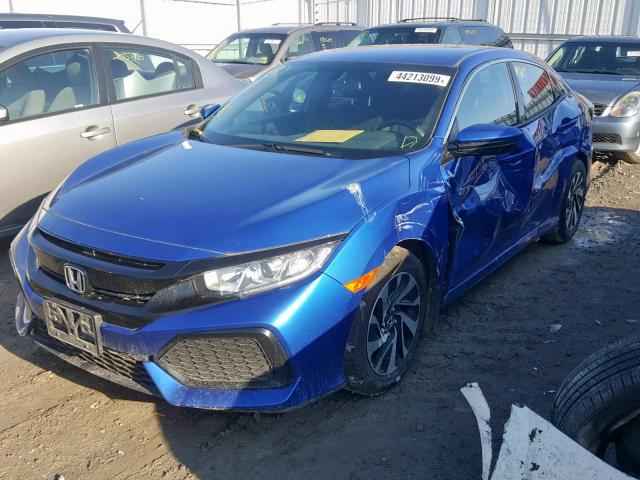 SHHFK7H25HU302687 - 2017 HONDA CIVIC LX BLUE photo 2