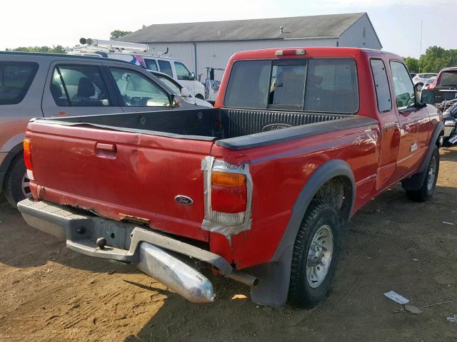 1FTZR15X4WTA48410 - 1998 FORD RANGER SUP RED photo 4