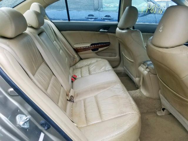 1HGCP36818A023530 - 2008 HONDA ACCORD EXL BEIGE photo 6