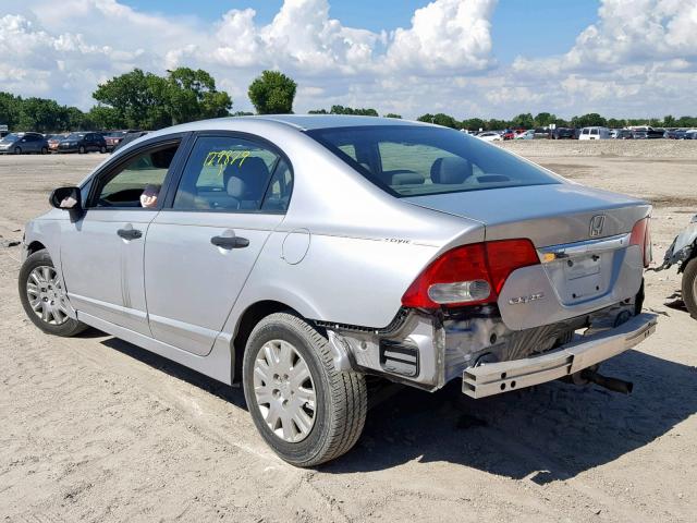 2HGFA1F37AH503909 - 2010 HONDA CIVIC VP SILVER photo 3