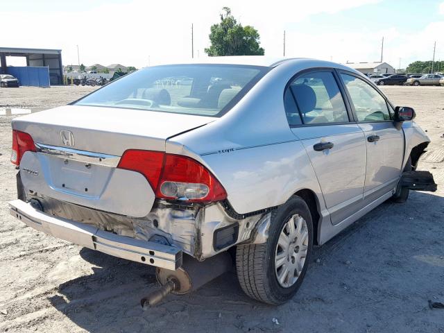 2HGFA1F37AH503909 - 2010 HONDA CIVIC VP SILVER photo 4