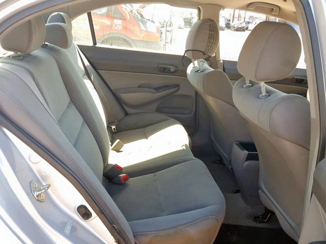 2HGFA1F37AH503909 - 2010 HONDA CIVIC VP SILVER photo 6