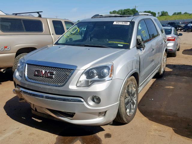 1GKKRTED2BJ300748 - 2011 GMC ACADIA DEN SILVER photo 2