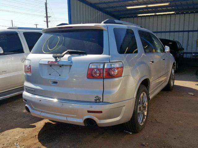 1GKKRTED2BJ300748 - 2011 GMC ACADIA DEN SILVER photo 4