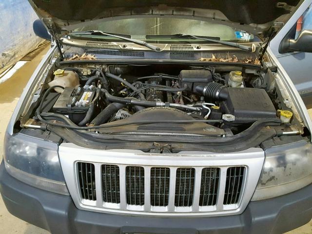 1J4GW48SX4C274993 - 2004 JEEP GRAND CHER SILVER photo 7